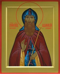 Рукописная икона Афанасий Высоцкий