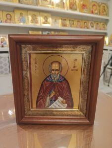 Рукописная икона Антоний Сийский