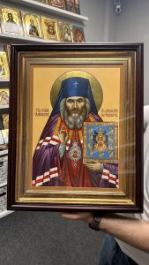 Рукописная икона Иоанн Шанхайский