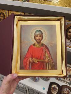 Рукописная икона Феодор Черниговский