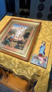 Рукописная икона Наталия Никомидийская с житием №16 