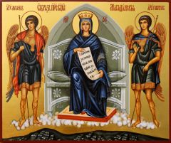 Рукописная икона Магаданская