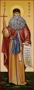 Рукописная мерная икона Максим Грек