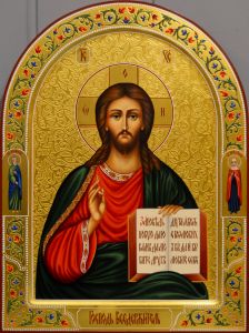 Рукописная икона Спас Вседержитель 100 (Размер 30*40 см)