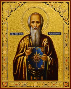 Рукописная икона Харалампий