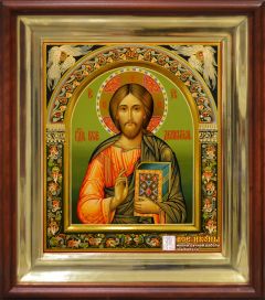 Рукописная икона Спас Вседержитель №88 (Размер 27*31 см)