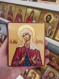 Рукописная икона София Римская