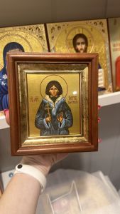 Рукописная икона Петр Алеутский