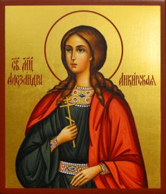Рукописная икона Александра Анкирская