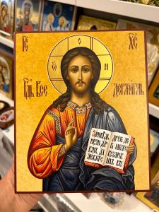 Рукописная икона Спас Вседержитель №115 