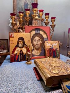 Рукописная икона Митрофан Воронежский
