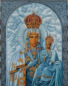 Рукописная икона Супрасльская