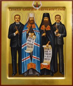 Рукописная икона Юристы Петроградские