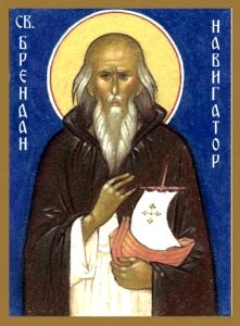 Рукописная икона Брендан
