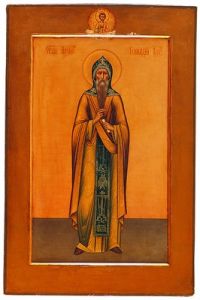 Рукописная икона Галактион Вологодский