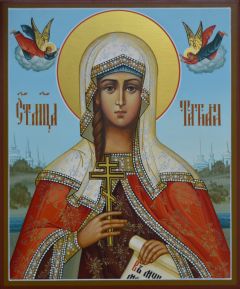 Рукописная икона Татиана (Татьяна) Римская мученица
