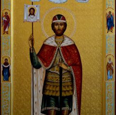 Мерная икона Александр Невский с резьбой 4