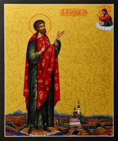 Рукописная икона Александр Африканский