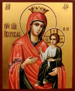 Рукописная икона Иверская 13