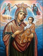 Рукописная икона Иверская 12
