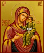 Рукописная икона Сокольская