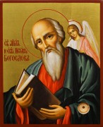 Рукописная икона Иоанн Богослов 4