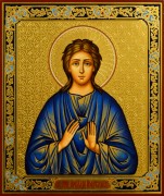 Рукописная икона Аркадий Новоторжский