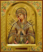 Рукописная икона Умягчение злых сердец 12