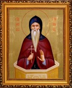 Рукописная икона Даниил Столпник