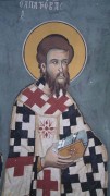 Рукописная икона Патров Неаполитанский