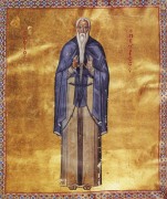 Рукописная икона Петр Галатийский Молчальник