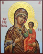 Рукописная икона Вратарница (Иверская) 
