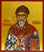 Рукописная икона Спиридон Тримифунтский №14