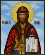 Рукописная икона Роман Рязанский 3